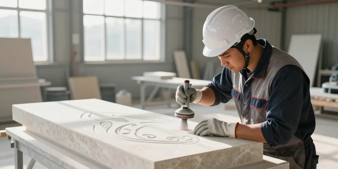 Trusted local services applying sandblast stencil for stone in Elberton, GA, by skilled professionals.