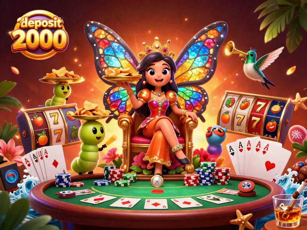 Experience the thrill of slot deposit 2000 with vibrant characters and gaming elements in action.