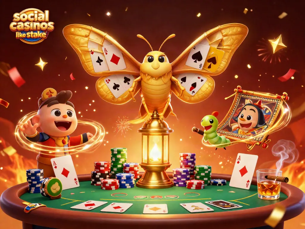 Play engaging games at social casinos like stake with vibrant 3D characters and dynamic casino elements.