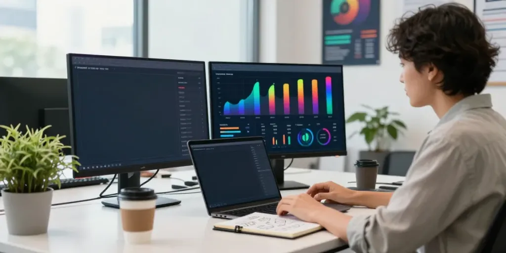 Best guest post backlink services analysis in a modern digital marketing office with SEO metrics.