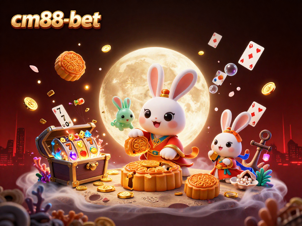 Experience winning moments at cm88-bet with vibrant poker chips, slot reels, and iconic casino elements.