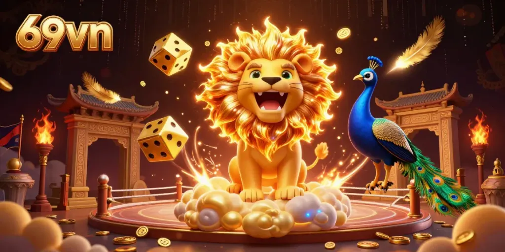 Experience thrilling wins with 69vn's breathtaking online casino games featuring vibrant elements and characters.