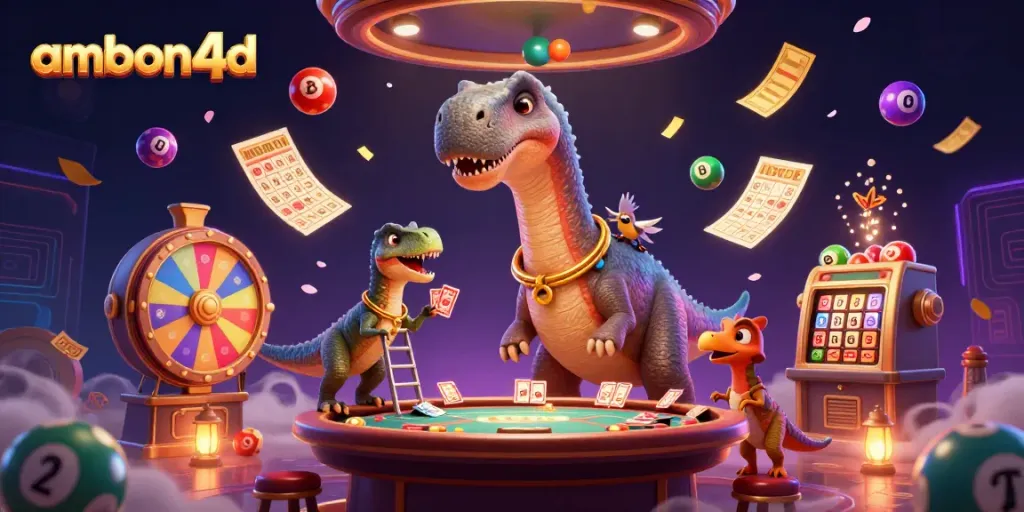 Experience thrills with ambon4d in this vibrant casino scene featuring dynamic game elements.