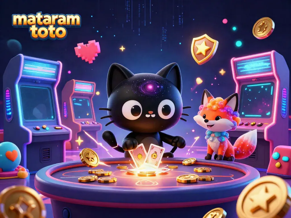 Experience thrilling gameplay at mataram toto with the black hole cat drawing in golden chips and casino excitement.