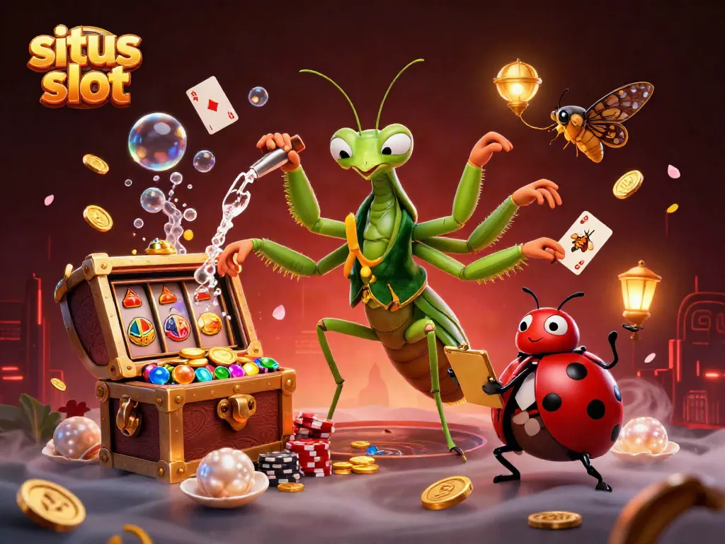 Experience thrilling site for situs slot gaming with colorful characters and vibrant elements.