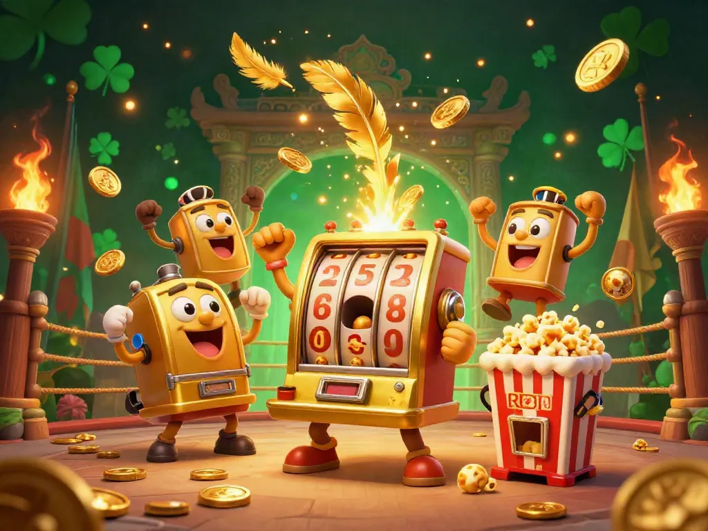 Hoop earrings featured in an exciting gambling-themed 3D illustration with vibrant characters and rich details.