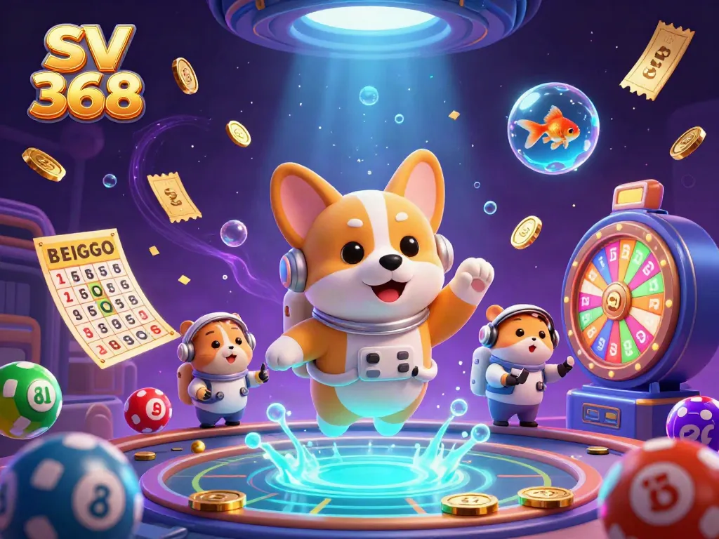 Experience exciting gameplay at sv 368 with colorful lottery balls and engaging casino elements.