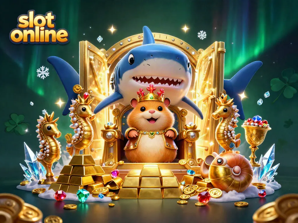 Experience slot online excitement with captivating treasures as the golden hamster king rules.