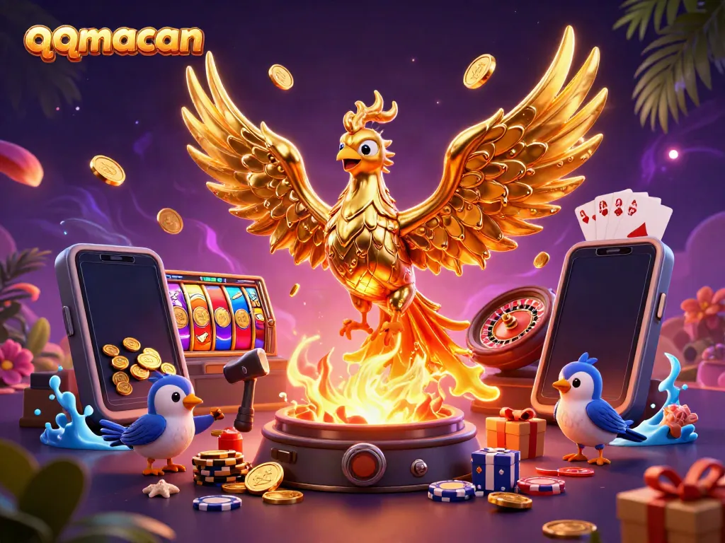 Engage with the thrilling world of qqmacan as a molten golden phoenix showcases dynamic casino games.